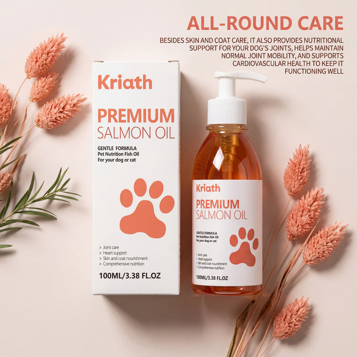 100ml Pure Salmon Oil for Dogs and Cats Omega