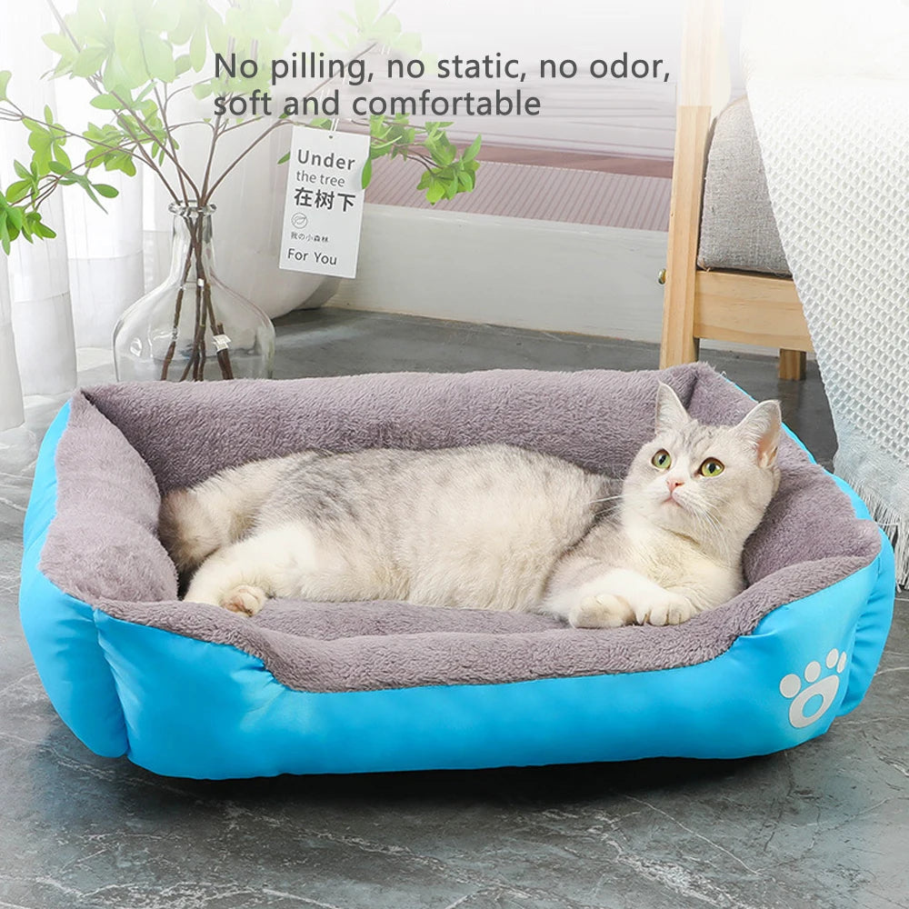 Soft Square Large Dog Sofa Elastic House Cushion