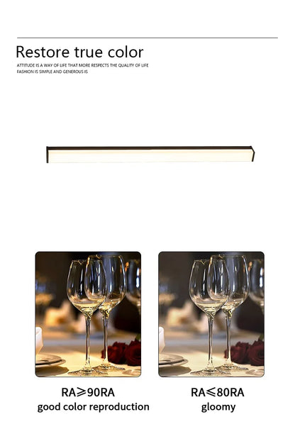 Modern Waterproof Outdoor Long Strip LED Wall Light