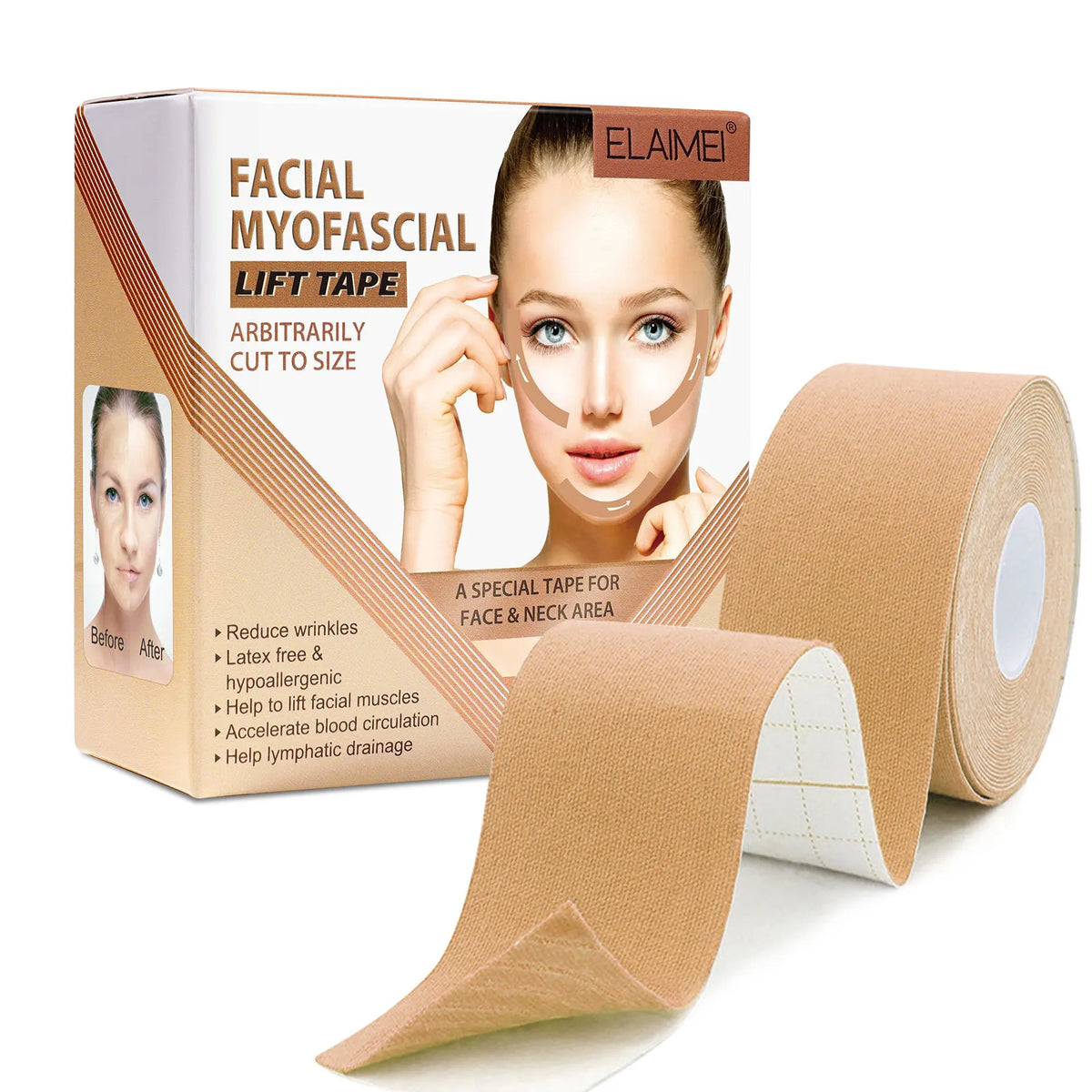 Instant Facial Myofascial Lift Tape Skin Lifting Removal Sticker
