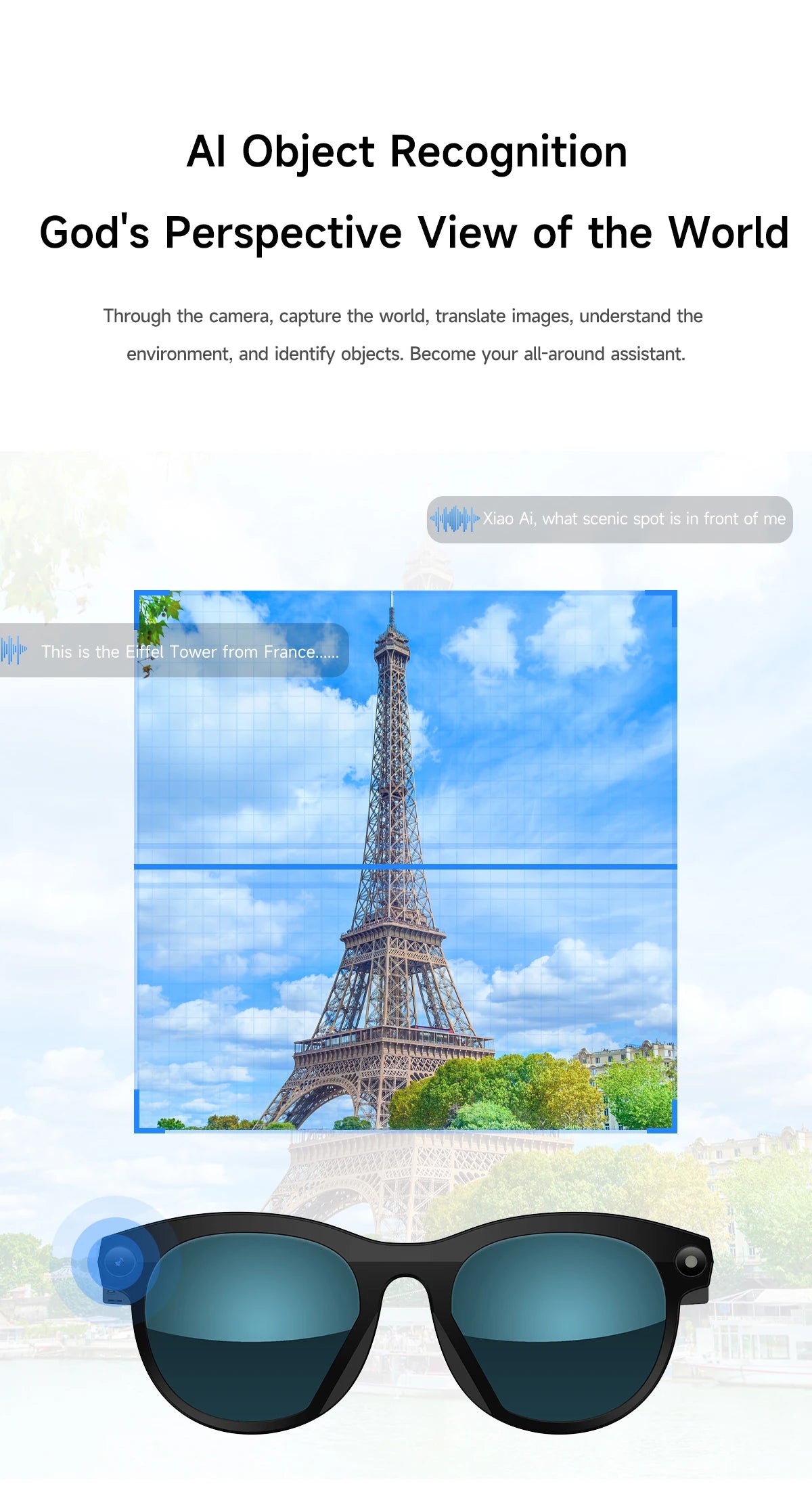 AI Smart Glasses New Interaction With Camera Photo