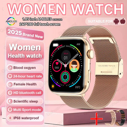 New Women Men AI Smart Diagnosis Watch HRV+PPG Blood Pressure