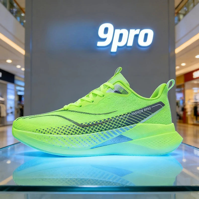 New 9ro Carbon Fiber Plate Running Sneakers Lightweight