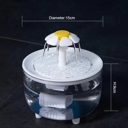 Pets Water Fountain Auto Filter USB Electric Drinker Bowl