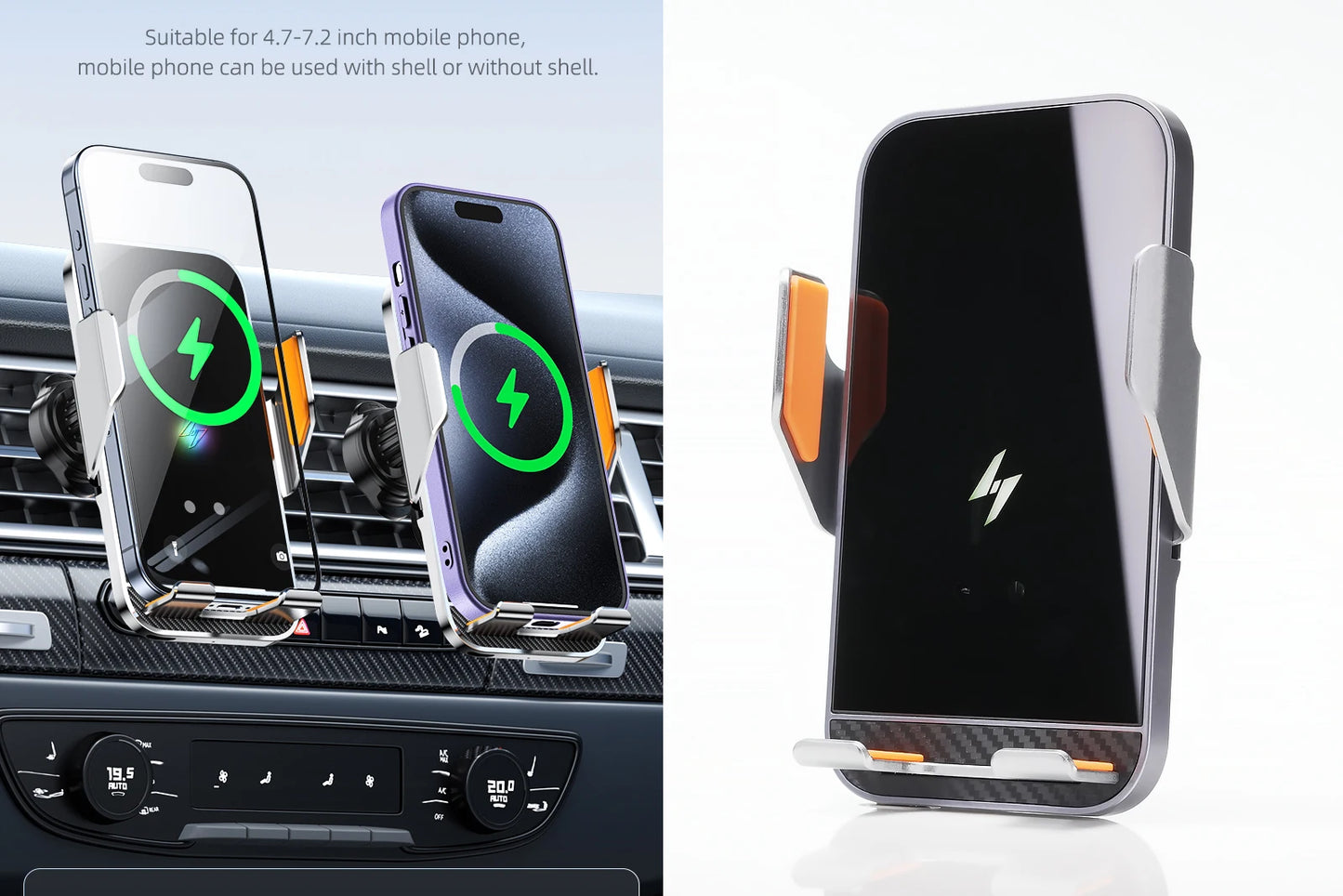 Phone Holder Car Magnetic Phone Mount Smart Sensing
