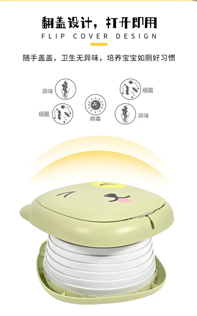 Portable Kid Boy Girl WC Toilet Seat Pot Kids Folding Toilet