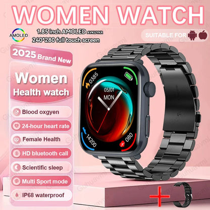 New Women Men AI Smart Diagnosis Watch HRV+PPG Blood Pressure