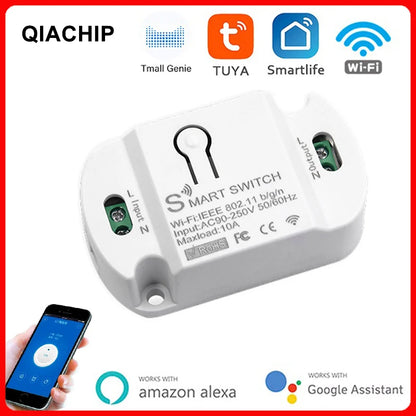 Tuya WiFi Smart Switch AC 220V 110V Wireless Controller