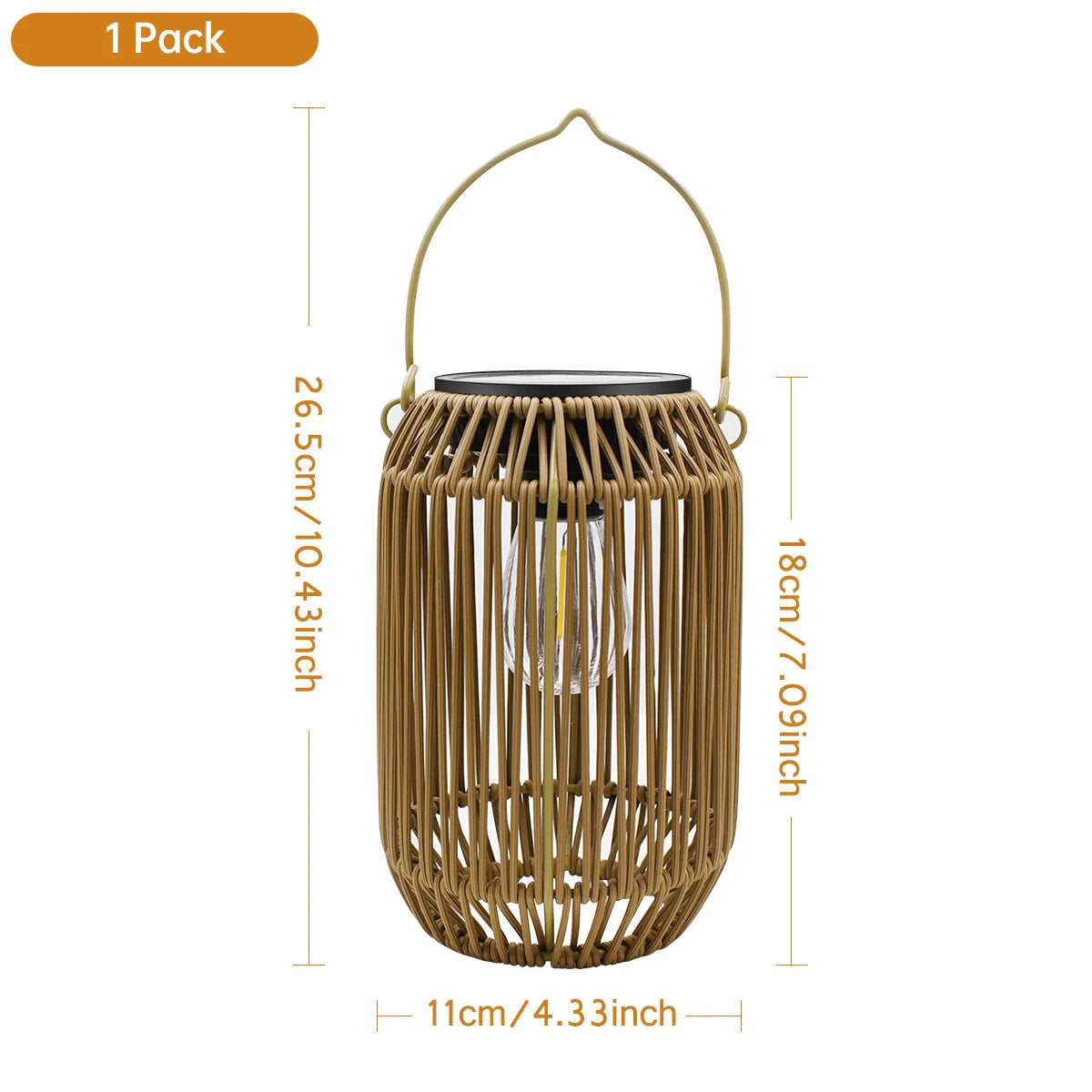 Solar Lantern Hanging Woven Lantern Boho Lamp Lights