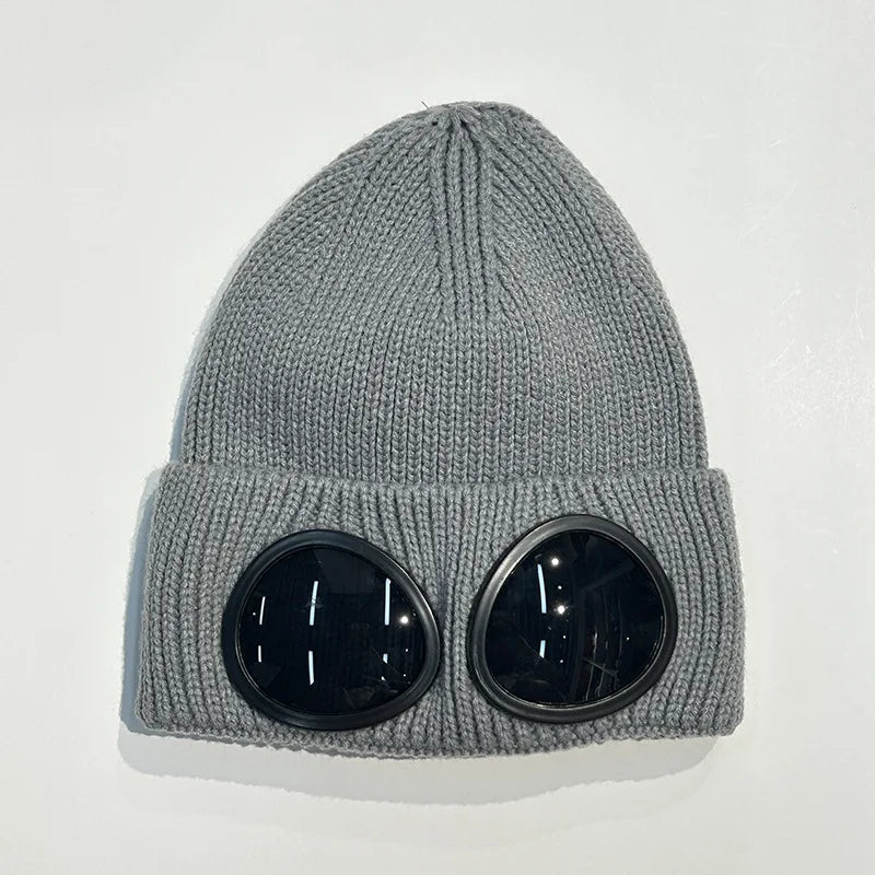 Warm Ski Mask Hats Caps Women Men Winter Windproof Glasses