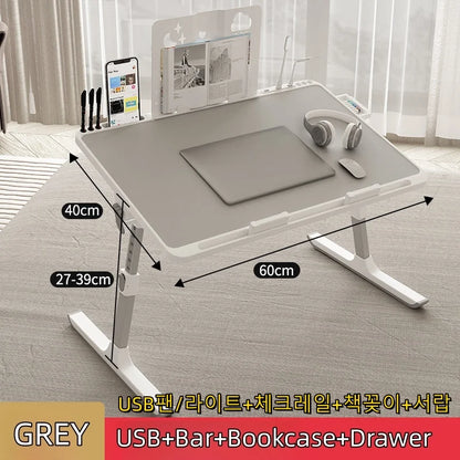 Adjustable Laptop Bed Tray Table Portable Standing Desk