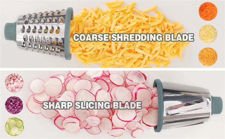 3 in 1 Rotary Cheese Grater Versatile Slicer