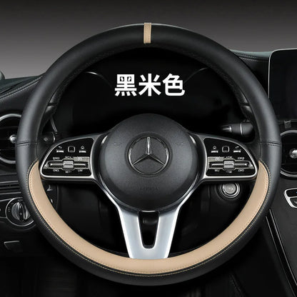 All-Nappa Leather Steering Wheel Cover Leather