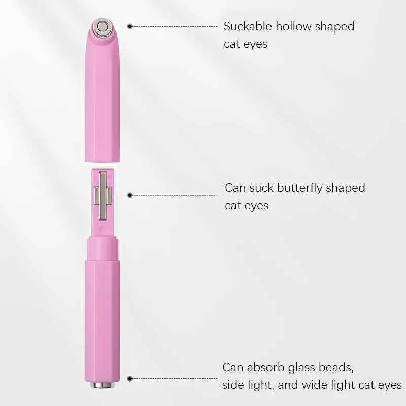3-In-1 Aperture Shape Cat Eye Nail Art Magnet Tool