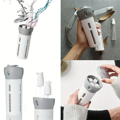 4 In 1 Portable Travel Liquid Dispenser Bottle Refillable
