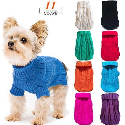 Dog Winter Clothes Knitted Pet Clothes Pet Sweater