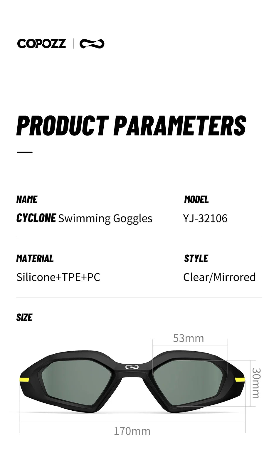 Professional Female Swimming Goggles Electroplate Swim Glasses