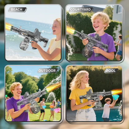 Simulated Firing and Recoil Electric Water Gun Toys Children
