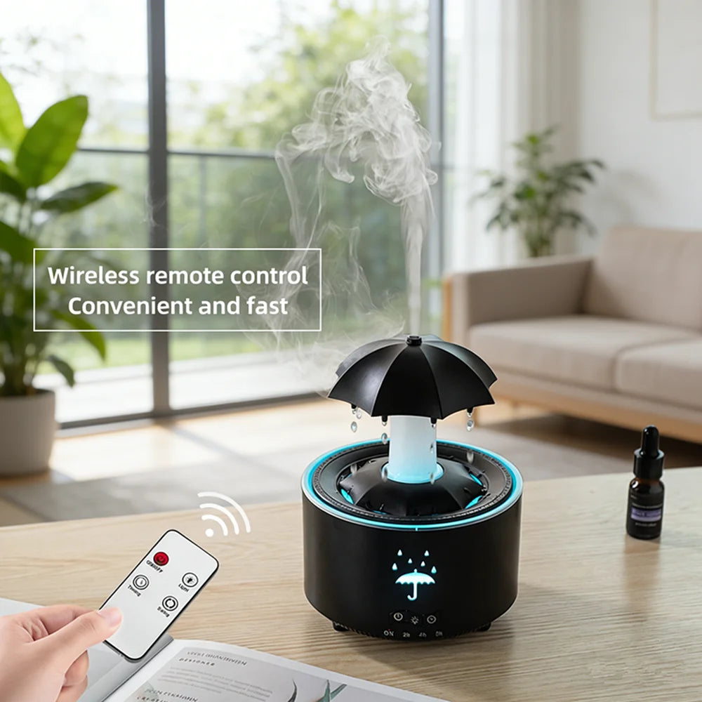 Ultra Quiet Raindrop Humidifier Aromatherapy Diffuser