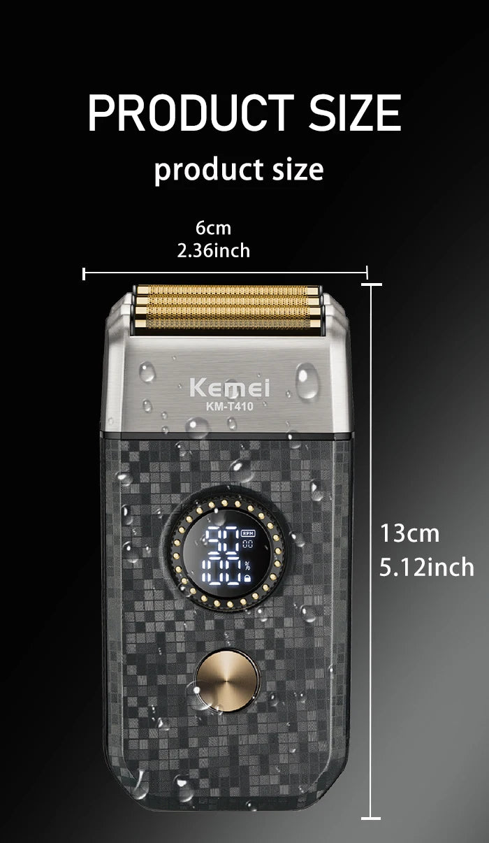 Kemei Rechargeable Cordless Shaver for Men Triple Blade
