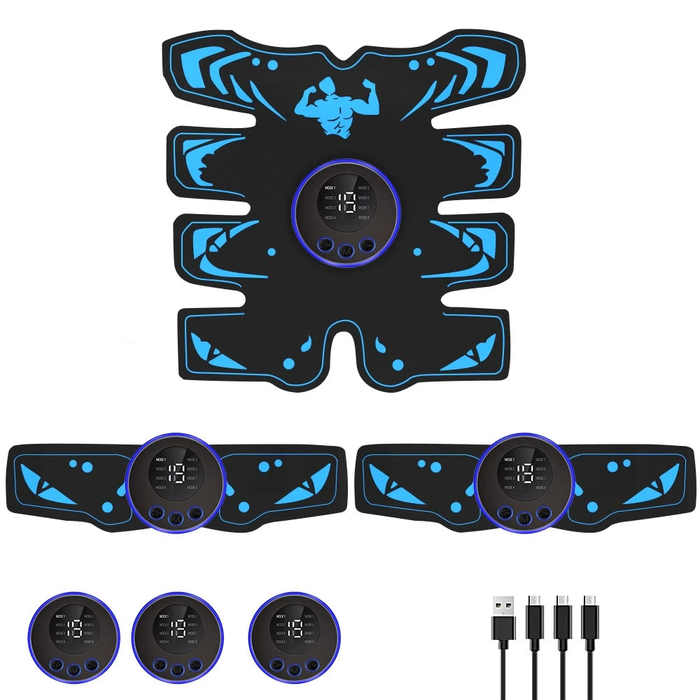 Wireless EMS Ab Trainer - Smart Muscle Stimulator for Home Fitness