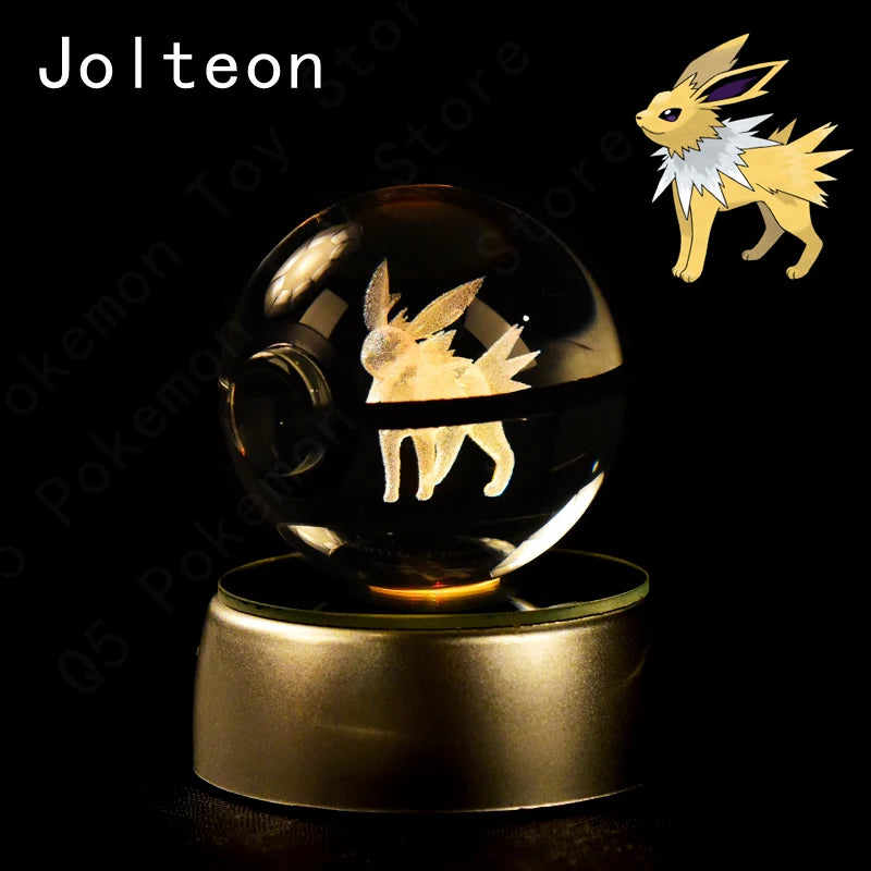 Pokemon Crystal Ball 3D Mewtwo Pikachu Gift