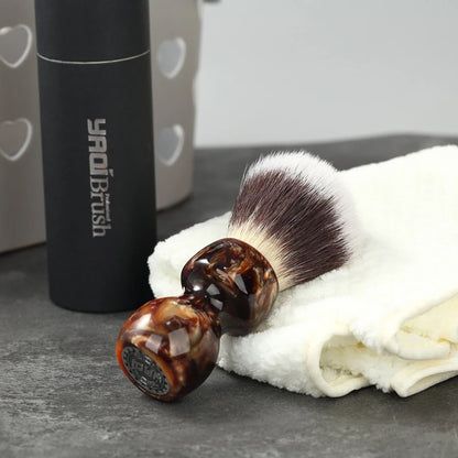Caramel Cat's Whisker Synthetic Shaving Brush