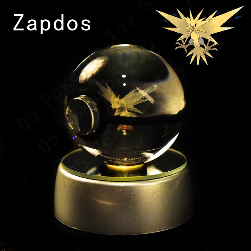 Pokemon Crystal Ball 3D Mewtwo Pikachu Gift