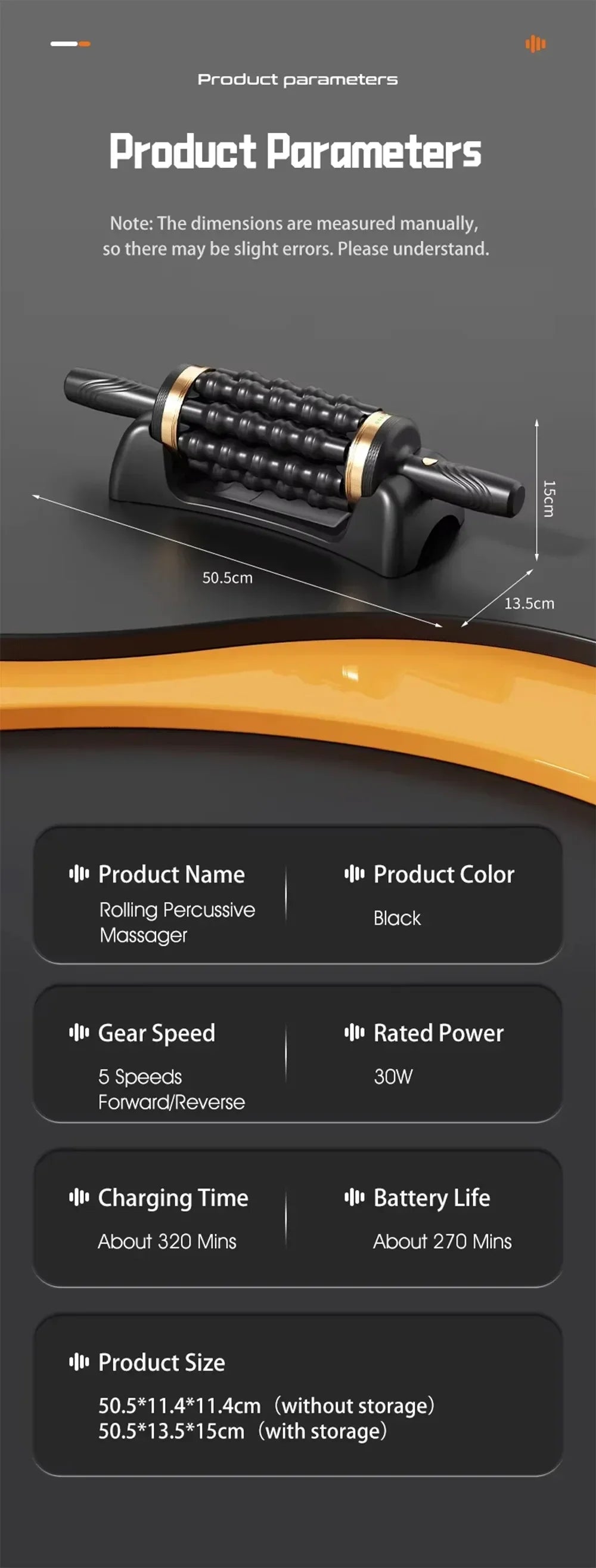 Relax Stress Massager Hand Held Massager for Muscle Rolling
