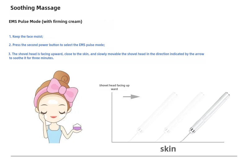 Ultrasonic Skin Scrubber Electric Facial Cleansing Pore