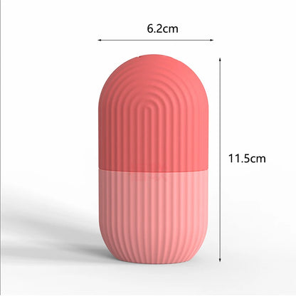 2-IN-1 Silicone Ice Roller Mold Mini Portable Face Cleansing