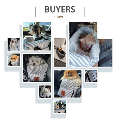 Puppy Dog Car Seat Travel Central Control Portable Pet Carrier