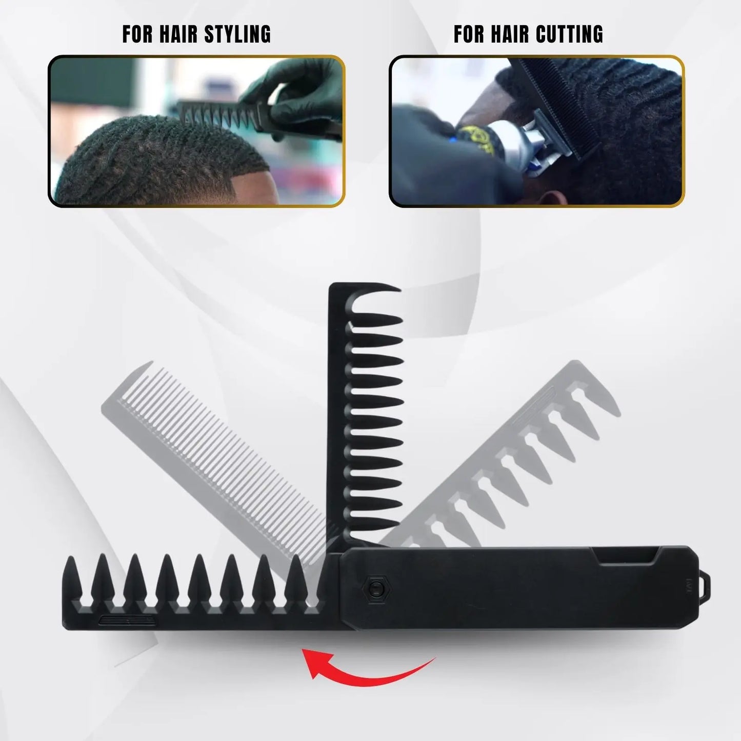 Multifunctional Folding Hair Comb Wide Tooth Oil