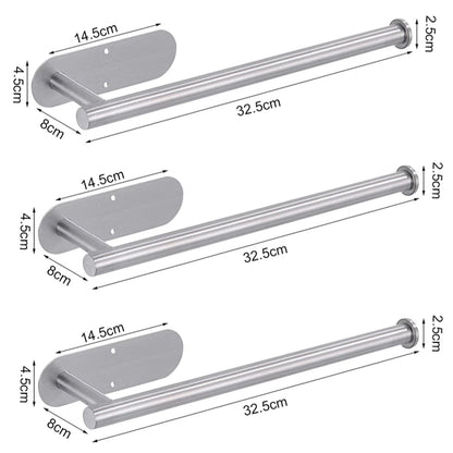 Adhesive Toilet Paper Holder Stainless Steel Wall Mount