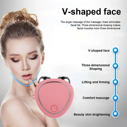 EMS Face Lifting Device Facial Microcurrent Roller Massage