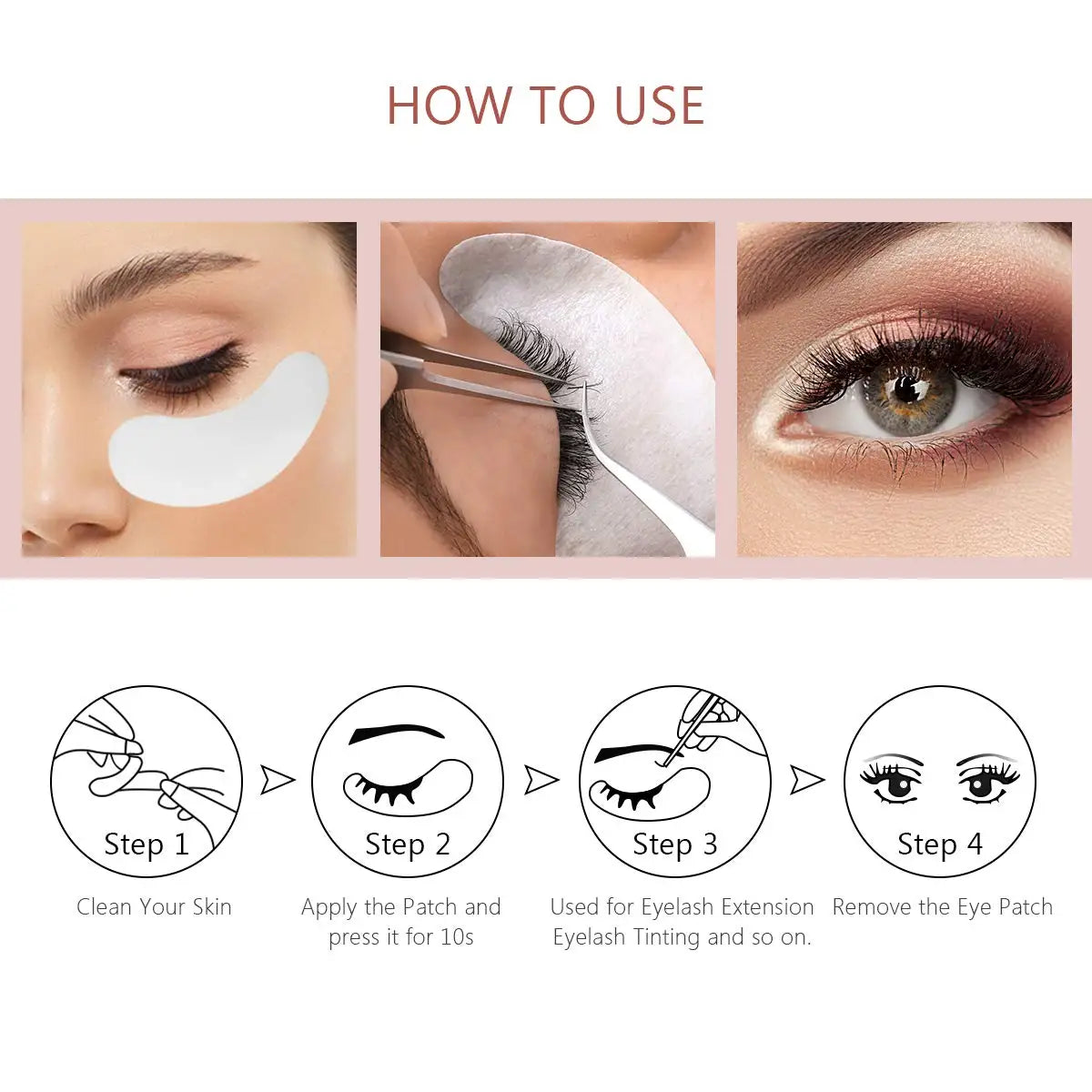 100Pairs Wholesale Hydrogel Eye Patch