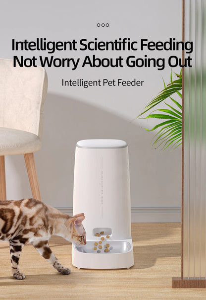 Automatic Cat Feeder Pet Smart WiFi Cat Food Kibble Dispenser