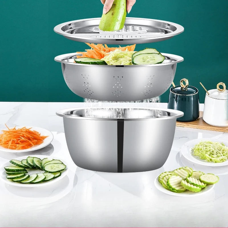 Set Vegetable Slicer Stainless Steel Slicer