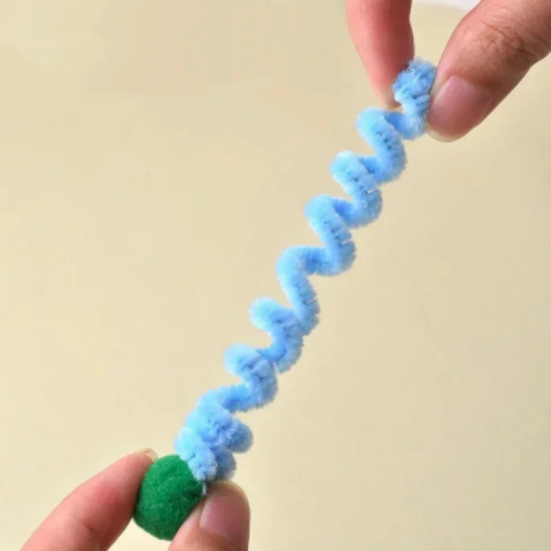 4/200Pcs Interactive Cat Spring Toy Spiral Colors