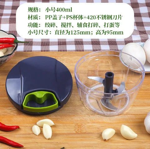 Manual Garlic Mincer Pull Type Garlic Press Maker