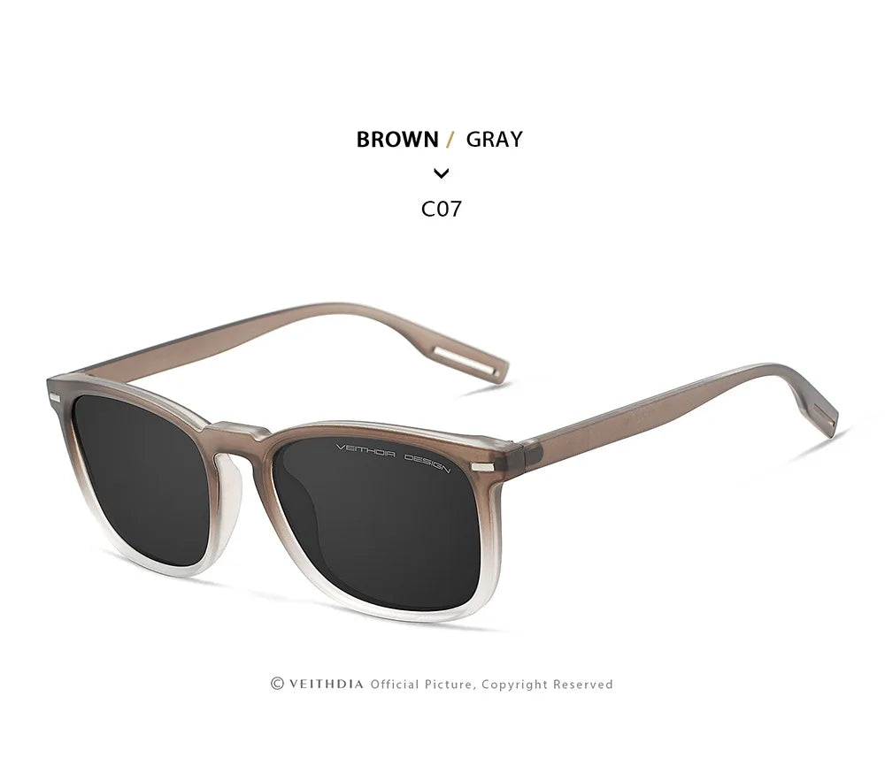 VEITHDIA Fashion Vintage Polarized Sunglasses for Men and Women
