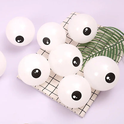 50/30/20/10Pcs 5inch White Eyes Balloons Halloween Balloons