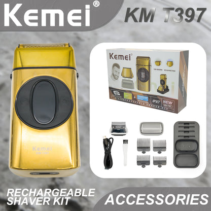 Kemei Beard Trimmer Professional Hair Trimmers IPX7 Beard Shaver