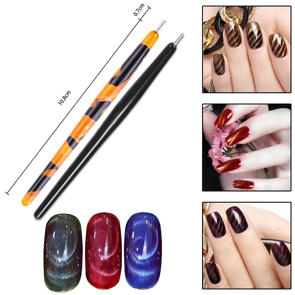 Magnet Set Magnetic UV Gel Nail Polish Magnet Pens 3D