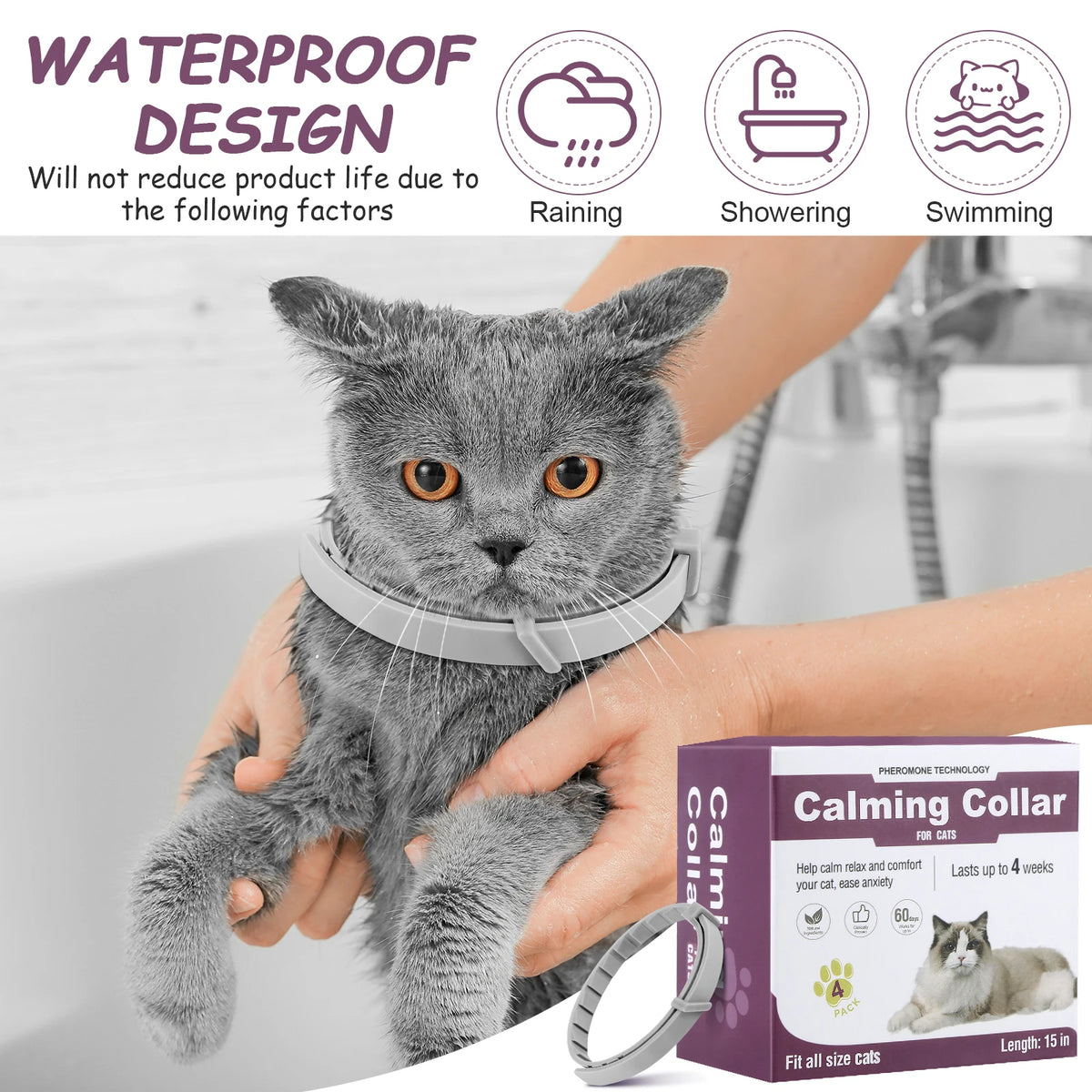 Pet Calming Collar Adjustable Anxiety Pheromone