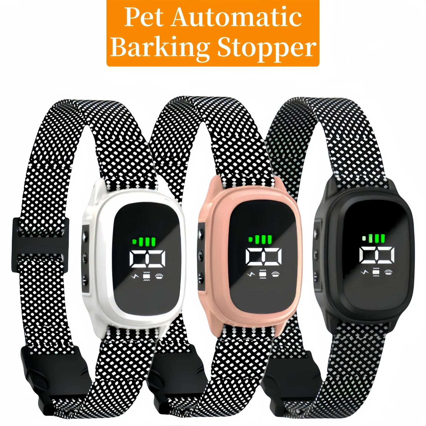 Automatic Anti Barking Dog Collar Rechargeable Bark Stopper