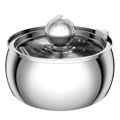 304 Stainless Steel Pet Water Fountain 4L/135 Oz with Faucet