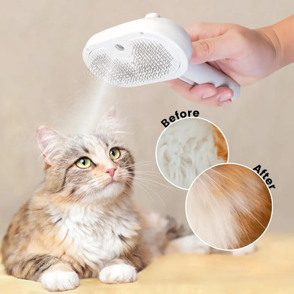 Pet Spray Grooming Comb Steamy Floating Hair Removal