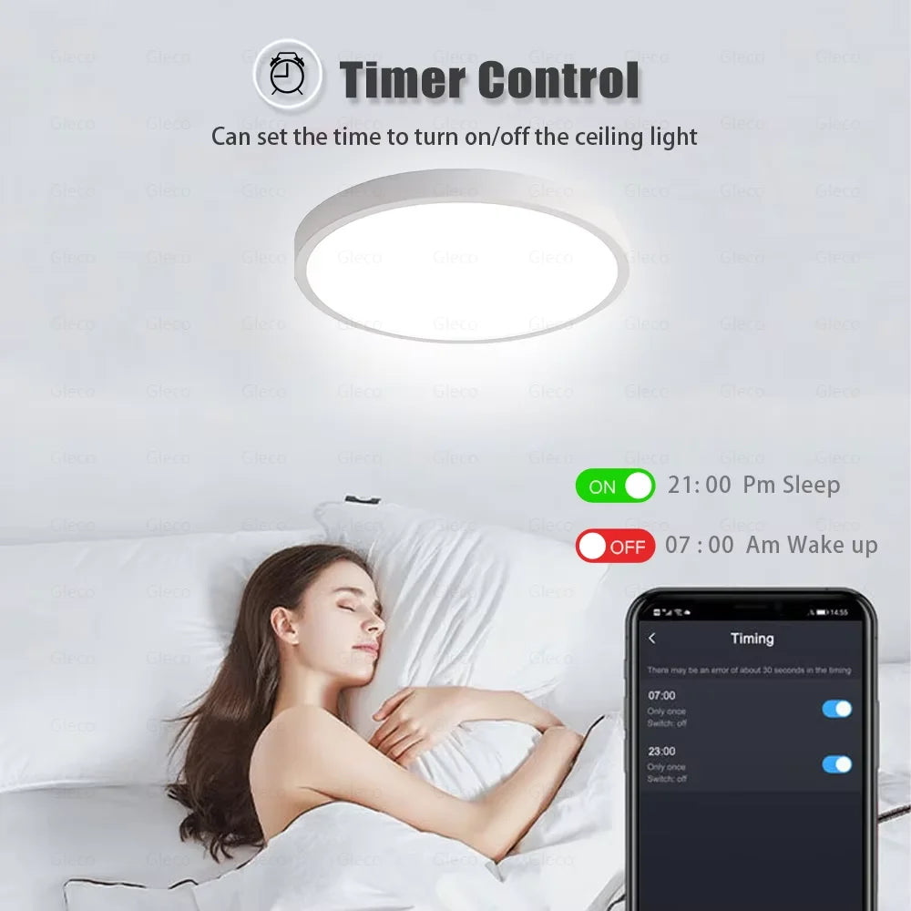 Tuya Wifi/Zigbee Ceiling Light RGBCW Led Ceiling Lamp