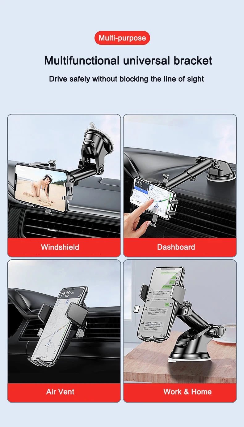 NEW Universal Sucker Car Phone Holder 360° Windshield